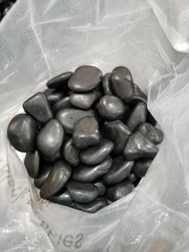 VOOYA HOME 20 lbs White River Stones, 1-2 Inch Polished Pebbles, Natural Decorative Rocks for Garden and Home