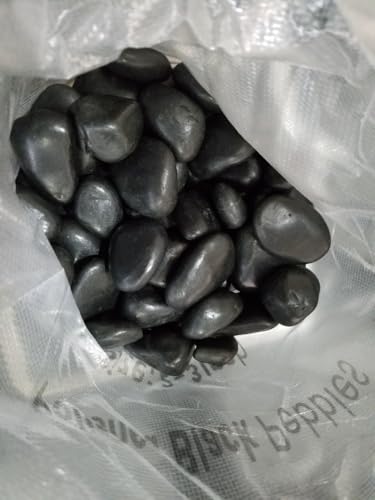 VOOYA HOME Polished Pebbles, Decorative Landscaping Stone, Round, 1.5 to 3 Inch, 2000 lbs