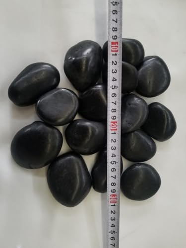 VOOYA HOME 20 lbs White River Stones, 1-2 Inch Polished Pebbles, Natural Decorative Rocks for Garden and Home