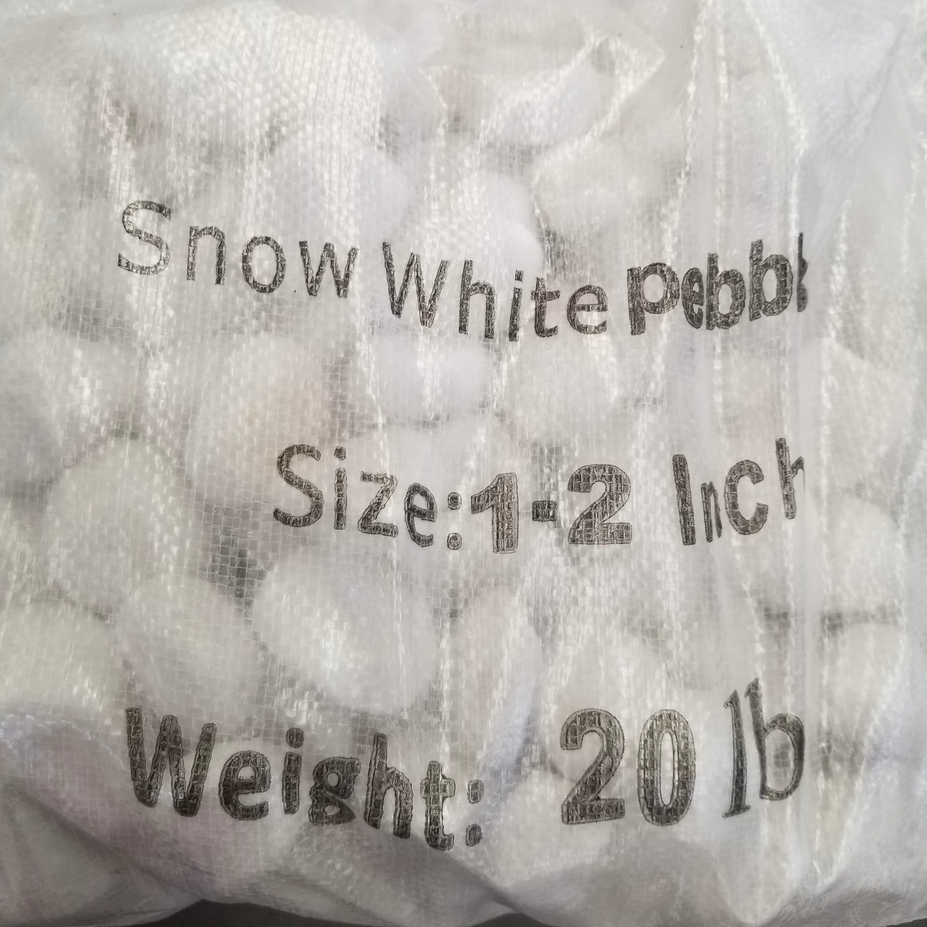 VOOYA HOME White Polished River Stones – Natural Decorative Pebbles for Garden & Landscaping