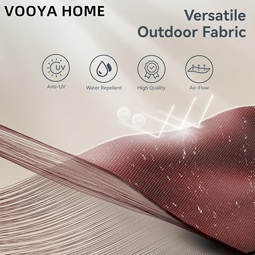 VOOYA HOME 15ft Large Patio Umbrella with 3 Solar panels, 48 Solar LED Lights Base Included, Outdoor Double-Sided Rectangle Market Umbrella with Crank Handle, Perfect for Pool, Lawn, and Garden
